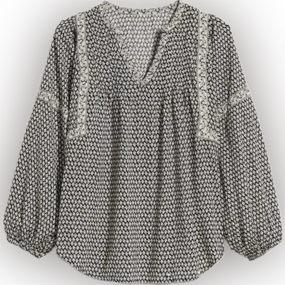 Old Navy Oversized Floral Print Tunic Top